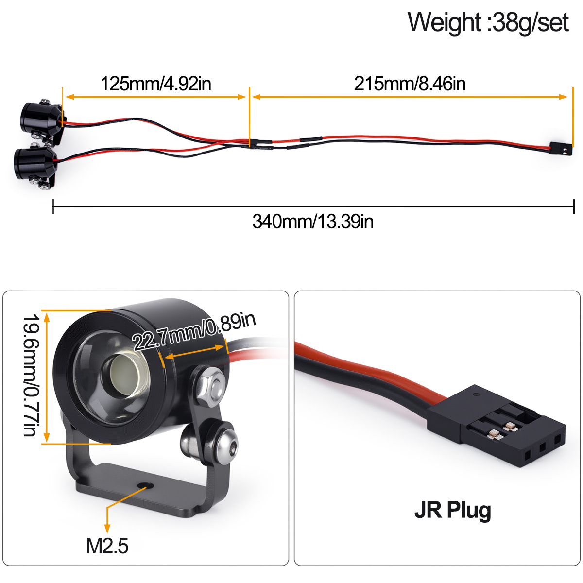 RC Car LED Light Headlight Spo - đánh giá và giá Metal Photo Panel