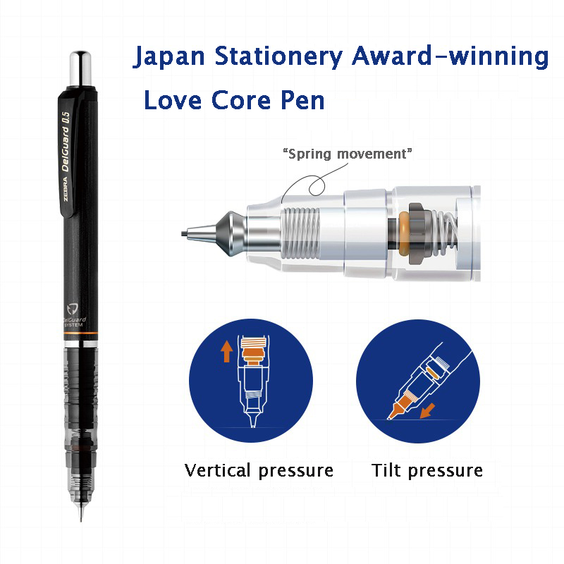Bút chì bấm ZEBRA DelGuard, đồ - đánh giá và giá Zebra Pen Sarasa