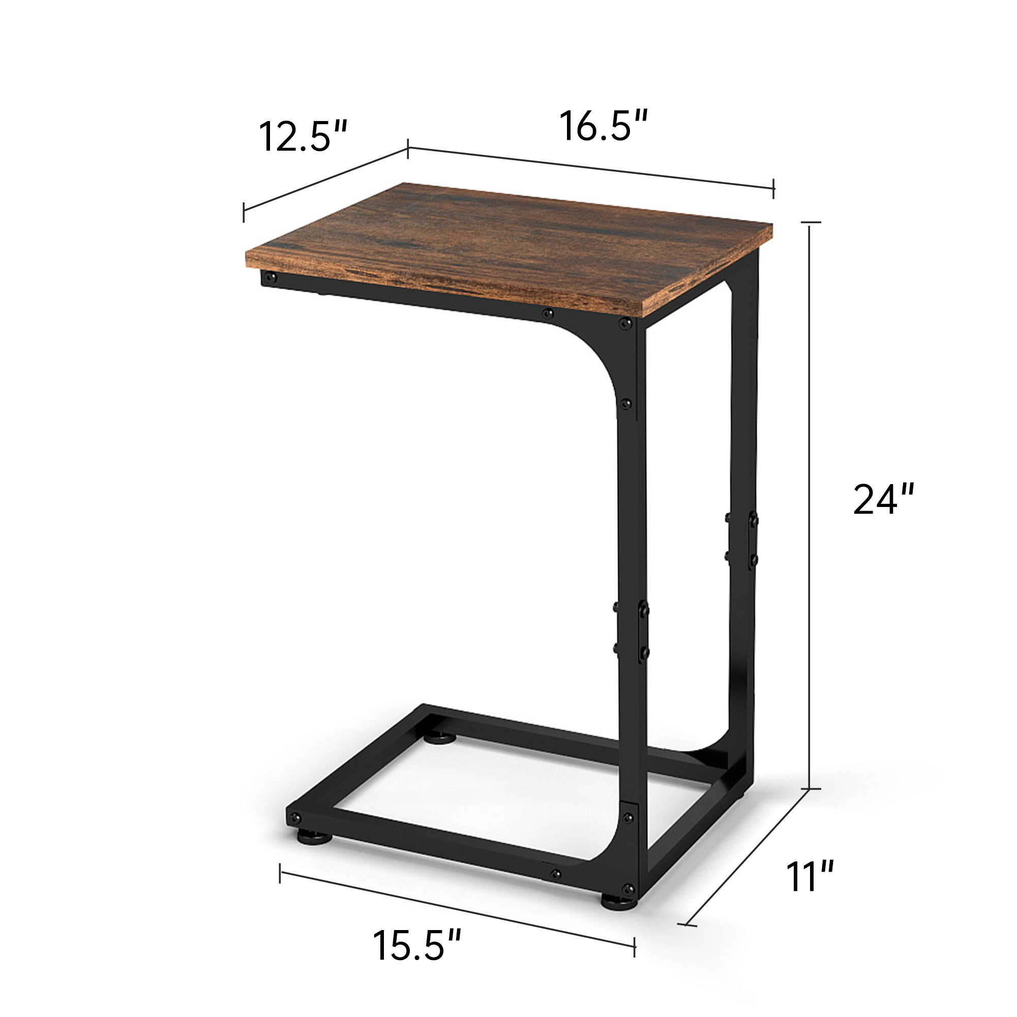 C-Shaped Side Table for Couch, - đánh giá và giá Metal Photo Panel
